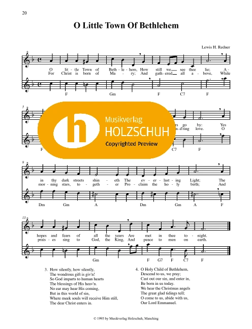 O Little Town Of Bethlehem